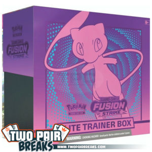 TwoPairBreaks.com - Pokemon Fusion Strike Elite Trainer Box